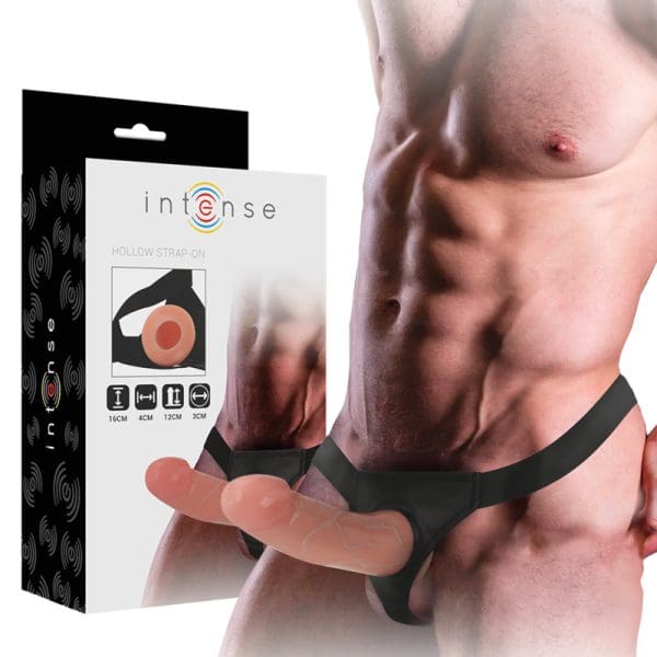 INTENSE - HOLLOW HARNESS WITH DILDO 16 X 3 CM 3